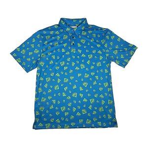 Jack Nicklaus Polo Men's‎ Large All Over Print Fruit Golf Performance Stretch
